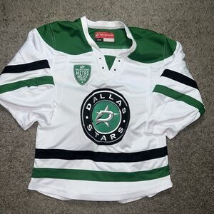 Dallas Stars Metro Hockey League Local White Jersey Youth S/M